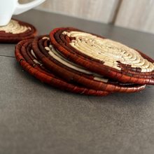 Load image into Gallery viewer, Woven Coasters Set 4 Pcs