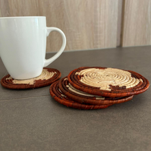 Load image into Gallery viewer, Woven Coasters Set 4 Pcs
