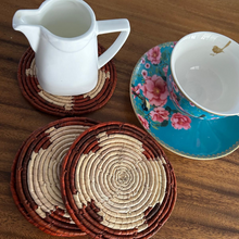 Load image into Gallery viewer, Woven Coasters Set 4 Pcs