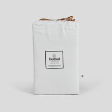 Load image into Gallery viewer, Fitted Sheet Set in Snow White