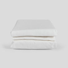 Load image into Gallery viewer, Snow White Fitted Sheet Set