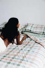 Load image into Gallery viewer, Desert Plaid Organic Cotton Quilt Cover